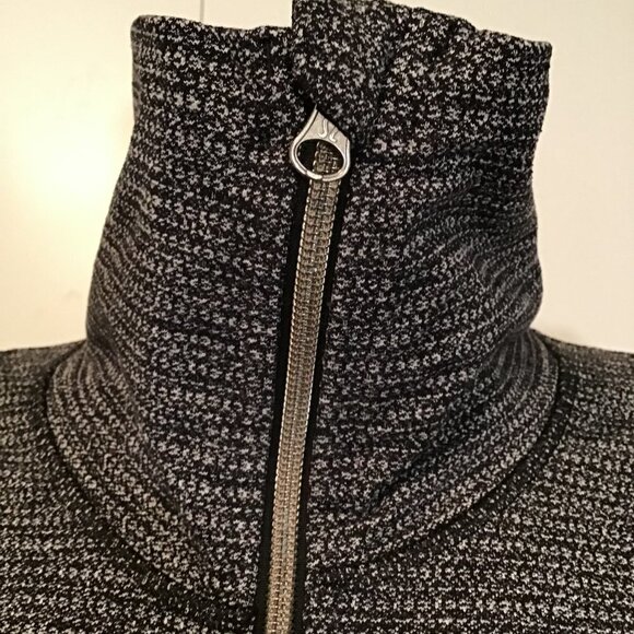 Lululemon Daily Yoga Jacket Reversible Slub Denim Polar Haze/Black Size 2 - Picture 3 of 14